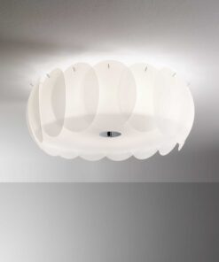 IDEAL LUX Φωτιστικό Οροφής OVALINO 5xE27 Λευκού Χρώματος – 093963