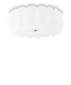 IDEAL LUX Φωτιστικό Οροφής OVALINO 8xE27 Λευκού Χρώματος – 094014