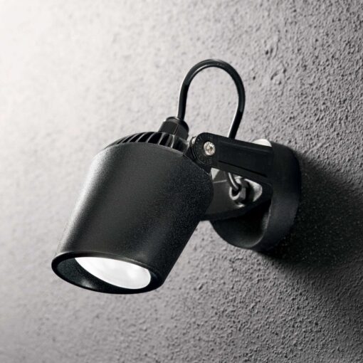 IDEAL LUX Προβολέας Βεράντας ELIO 1xGU10 IP66 Μαύρου Χρώματος – 096476