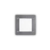 IDEAL LUX Χωνευτό Φωτιστικό Τοίχου AVENUE 1xGX53 IP66 Γκρι Χρώματος – 096599
