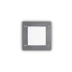 IDEAL LUX Χωνευτό Φωτιστικό Τοίχου AVENUE 1xGX53 IP66 Γκρι Χρώματος – 096599