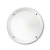 IDEAL LUX Απλίκα Τοίχου POLAR-1 1xE27 IP66 Λευκού Χρώματος – 096667