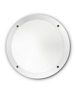 IDEAL LUX Απλίκα Τοίχου POLAR-1 1xE27 IP66 Λευκού Χρώματος – 096667