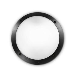 IDEAL LUX Φωτιστικό Οροφής POLAR-1 1xE27 IP66 Μαύρου Χρώματος – 096674