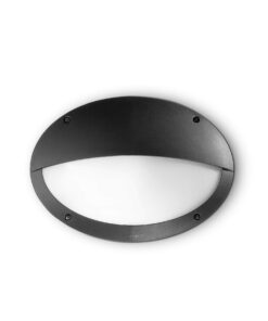 IDEAL LUX Επιτοίχιο Φωτιστικό για Σκαλοπάτια MEDEA-2 1xE27 IP66 Μαύρου Χρώματος – 096728