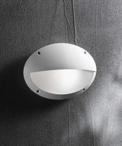 IDEAL LUX Επιτοίχιο Φωτιστικό για Σκαλοπάτια MEDEA-2 1xE27 IP66 Λευκού Χρώματος – 096735