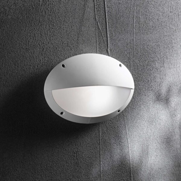 IDEAL LUX Επιτοίχιο Φωτιστικό για Σκαλοπάτια MEDEA-2 1xE27 IP66 Λευκού Χρώματος – 096735