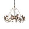 IDEAL LUX Κρεμαστό Φωτιστικό CORTE 12xE14 Χρώμα Σκουριάς – 097671