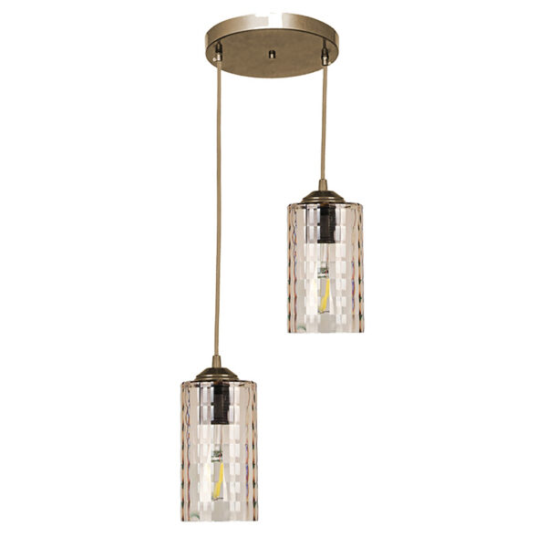 Ceiling light PWL-1165 pakoworld Å27 in golden color D30x80cm 099-000140