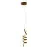 Ceiling light PWL-1172 pakoworld LED 3000K in golden color D12x85cm 099-000158