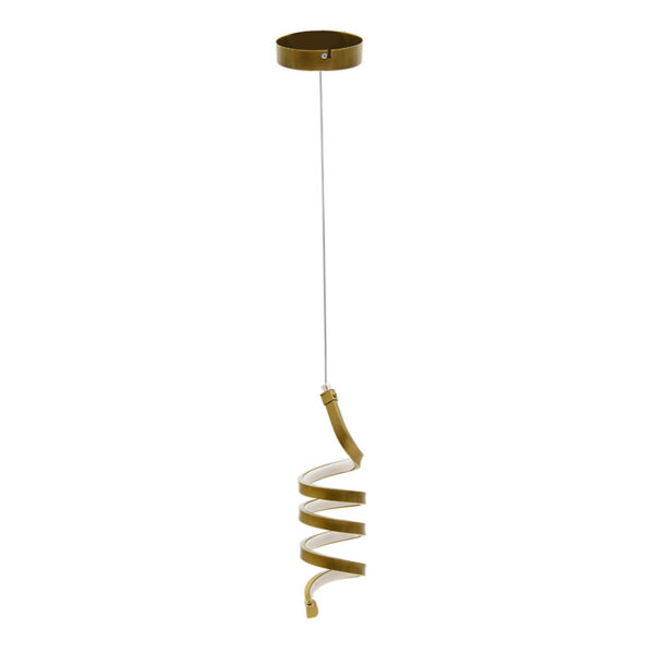 Ceiling light PWL-1172 pakoworld LED 3000K in golden color D12x85cm 099-000158