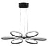 Ceiling light PWL-1178 pakoworld LED 3000K in black color D65x58cm 099-000174