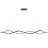 Ceiling light PWL-1180 pakoworld LED 3000K in silver color 126x6x40cm 099-000176