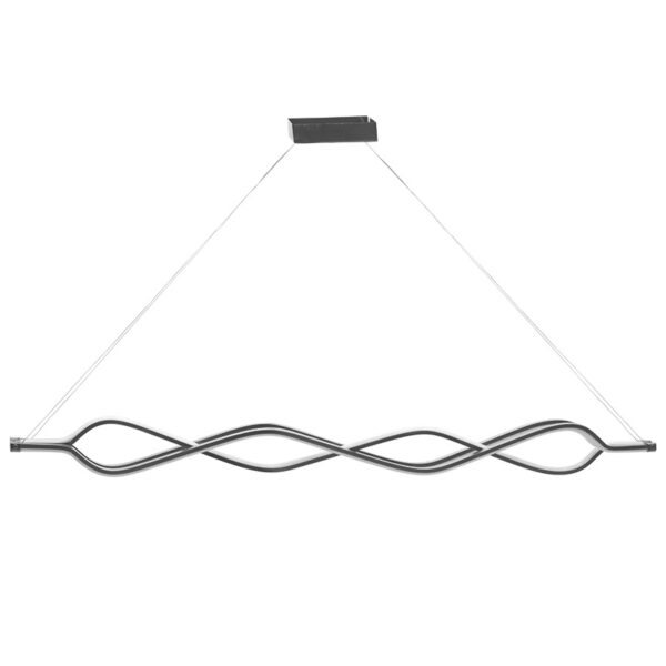 Ceiling light PWL-1180 pakoworld LED 3000K in silver color 126x6x40cm 099-000176