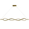 Ceiling light PWL-1180 pakoworld LED 3000K in golden color 126x6x40cm 099-000178