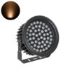 GloboStar® FLOOD-NEVA 90397 Προβολέας Wall Washer για Φωτισμό Κτιρίων LED 54W 4590lm 30° DC 24V Αδιάβροχο IP65 L24.5 x W24.5 x H14.7cm Αρχιτεκτονικό Πορτοκαλί 2200K – Μαύρο – 3 Years Warranty
