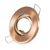 GloboStar® DELTA 77805 Χωνευτό Κινούμενο Στρόγγυλο Σποτ Οροφής για Λάμπα MR11 με Βάση GU5.3 ή GU10 – IP20 – Μεταλλικό – Φ70 x Υ21mm – Χάλκινο – 5 Χρόνια Εγγύηση