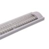 ΦΩΤΙΣΤΙΚΟ ΜΕΤΑΛΛΙΚΟ ΚΕΝΟ OBAΛ ΜΕ ΓΡΙΛΙΕΣ ΓΙΑ LED TUBE 2Χ60cm EUROLAMP 147-56022