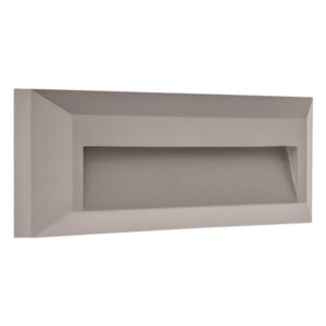 ΑΠΛΙΚΑ ΤΟΙΧΟΥ LED SLIM 2W IP65 220-240V 230X80X27mm ΓΚΡΙ PRO EUROLAMP 145-52056