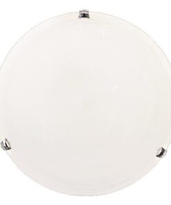 ΠΛΑΦΟΝΙΕΡΑ ΤΟΙΧΟΥ “ERIS” Φ30 Ε27 ΛΕΥΚΟ/ ΝΙΚΕΛ EUROLAMP 145-22411