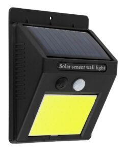 GloboStar® 71495 Αυτόνομο Ηλιακό Φωτιστικό LED COB 10W 1000lm με Ενσωματωμένη Μπαταρία 1200mAh – Φωτοβολταϊκό Πάνελ με Αισθητήρα Ημέρας-Νύχτας και PIR Αισθητήρα Κίνησης Αδιάβροχο IP65 Ψυχρό Λευκό 6000K