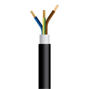 ΚΑΛΩΔΙΟ NYY J1VV-U 3X4mm² ΜΑΥΡΟ (750m/Drum) EUROLAMP – 150-14704