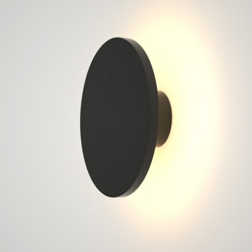 it-Lighting Geneva LED 8W 3000K Outdoor Wall Lamp Black D:15cmx5.5cm (80201141)