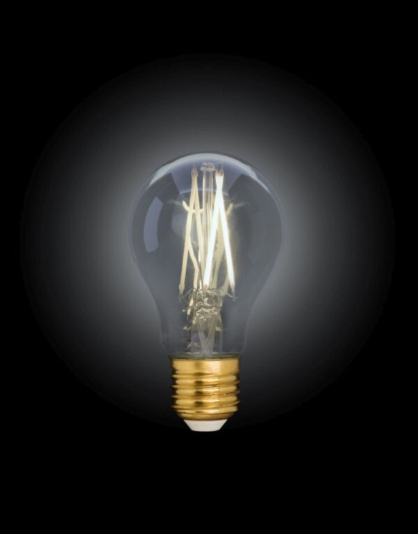 Έξυπνη λάμπα LED filament μελί A60 E27 7,5W ρυθμιζόμενο λευκό 2200-5500K Lutec Connect – 1-T8711001312