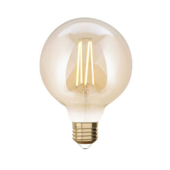 Έξυπνη λάμπα LED filament μελί G95 E27 7,5W ρυθμιζόμενο λευκό 2200-5500K Lutec Connect – 1-T8711201312