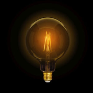 Έξυπνη λάμπα LED filament μελί G95 E27 7,5W ρυθμιζόμενο λευκό 2200-5500K Lutec Connect – 1-T8711201312