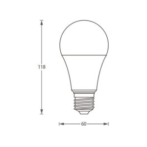 Έξυπνη λάμπα LED A60  2xE27 9,2W + remote control ρυθμιζόμενο λευκό 2700-6500Κ + RGB Lutec Connect – 1-T8731002316