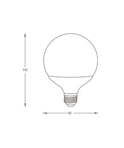Έξυπνη λάμπα LED G100 E27 10,5W ρυθμιζόμενο λευκό 2700-6500Κ + RGB Lutec Connect – 1-T8731201316