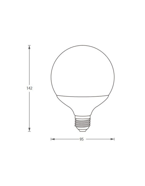 Έξυπνη λάμπα LED G100 E27 10,5W  ρυθμιζόμενο λευκό 2700-6500Κ + RGB Lutec Connect – 1-T8731201316