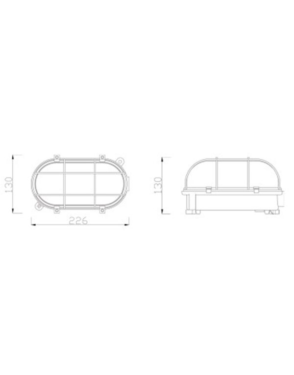 ΧΕΛΩΝΑ ΜΕΤ.ΣΤΕΓ.IPX4 100W ΓΚΡΙ – 1-U004060