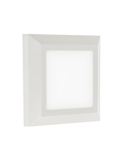 ΦΩΤΙΣΤΙΚΟ ΑΠΛΙΚΑ LED SLIM 124X124X28mm 5W 3000k 250lm IP65 ΠΛΑΣΤΙΚΟ ΛΕΥΚΟ SEASIDE UNIVERSE – 1-U005630