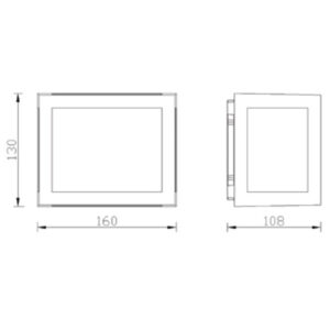 ΦΩΤΙΣΤΙΚΟ ΑΠΛΙΚΑ LED 160X130X108mm 12W 3000k 260lm IP65 ΠΛΑΣΤΙΚΟ ΛΕΥΚΟ SEASIDE UNIVERSE – 1-U005654