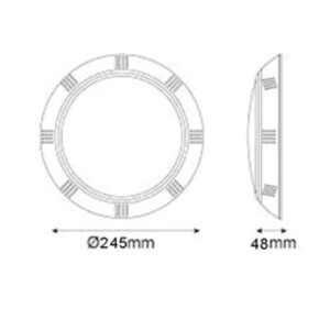 ΦΩΤΙΣΤΙΚΟ ΠΙΣΙΝΑΣ ΕΞΩΤΕΡΙΚΟ LED SMD 20W 6400K 12V AC/DC 2000lm IP68 UNIVERSE – 1-U005982