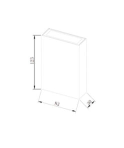 ΦΩΤΙΣTΙΚΟ ΕΞΩΤΕΡΙΚΟ PC 83X30 LED 4W ΛΕΥΚΟ IP65 – 1-U006354