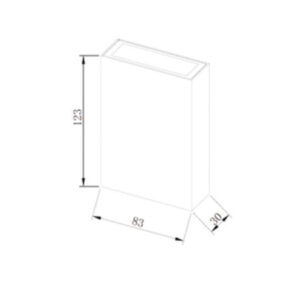 ΦΩΤΙΣTΙΚΟ ΕΞΩΤΕΡΙΚΟ PC 83X30 LED 4W ΛΕΥΚΟ IP65 – 1-U006354