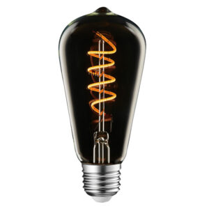 ΛΑΜΠΑ LED SPIRAL FILAMENT ΤΙΤΑΝΙΟ ST64 4W E27 1800K/DEC 220-240V 200lm 360° DIMMABLE UNIVRSE – 1-U007245