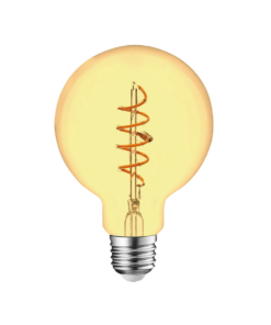 ΛΑΜΠΑ LED SPIRAL FILAMENT ΜΕΛΙ G95 4W E27 2200K 220-240V 300lm 360° DIMMABLE UNIVRSE – 1-U007252