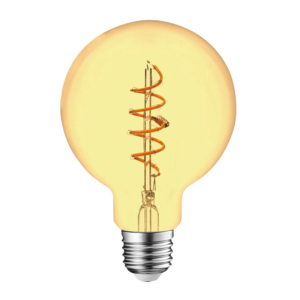 ΛΑΜΠΑ LED SPIRAL FILAMENT ΜΕΛΙ G95 4W E27 2200K 220-240V 300lm 360° DIMMABLE UNIVRSE – 1-U007252