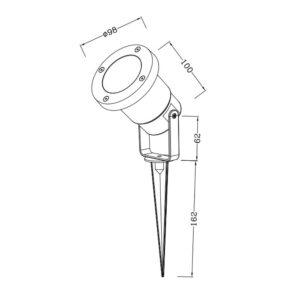 ΦΩΤΙΣΤΙΚΟ ΜΠΗΧΤΟ/ΒΑΣΗΣ MR16/GU10 MAX5W IP44 ΠΛΑΣΤΙΚΟ ΛΕΥΚΟ SEASIDE UNIVERSE – 1-U007832