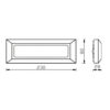 ΦΩΤΙΣΤΙΚΟ ΑΠΛΙΚΑ LED SLIM 230X80X28mm 5W 3000k 260lm IP65 ΠΛΑΣΤΙΚΟ ΓΚΡΙ SEASIDE UNIVERSE – 1-U008075