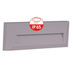 ΦΩΤΙΣΤΙΚΟ ΑΠΛΙΚΑ LED SLIM 230X80X28mm 3W 3000k 100lm IP65 ΠΛΑΣΤΙΚΟ ΓΚΡΙ SEASIDE UNIVERSE – 1-U008082