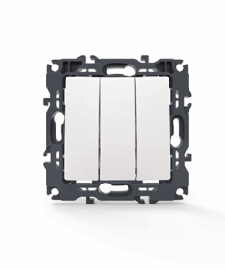 PRIME ΔΙΑΚΟΠΤΗΣ ΤΡΙΠΛΟΣ ΑΠΛΟΣ ΜΕ ΒΙΔΑ 1+1+1P 10AX 250VAC IP20 ΛΕΥΚΟΣ ACA – 1000110501