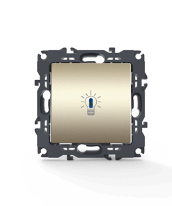 PRIME ΜΠΟΥΤΟΝ ΚΛΙΜΑΚΟΣΤΑΣΙΟΥ & LED ΛΥΧΝΙΑ ΜΕ ΚΛΙΠ 1P 10A 250VAC IP20 MAT ΣΑΜΠΑΝΙΖΕ ACA – 1000112004