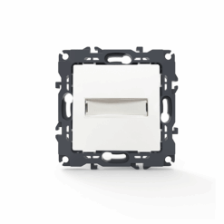 PRIME ΜΠΟΥΤΟΝ ΕΠΙΓΡΑΦΗΣ & LED ΛΥΧΝΙΑ (12VAC) ΜΕ ΚΛΙΠ 1P 10A 250VAC IP20 ΛΕΥΚΟ ACA – 1000112101