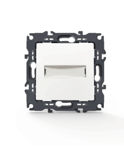 PRIME ΜΠΟΥΤΟΝ ΕΠΙΓΡΑΦΗΣ & LED ΛΥΧΝΙΑ (12VAC) ΜΕ ΚΛΙΠ 1P 10A 250VAC IP20 ΛΕΥΚΟ ACA – 1000112101