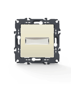 PRIME ΜΠΟΥΤΟΝ ΕΠΙΓΡΑΦΗΣ & LED ΛΥΧΝΙΑ (12VAC) ΜΕ ΚΛΙΠ 1P 10A 250VAC IP20 ΙΒΟΥΑΡ ACA – 1000112102